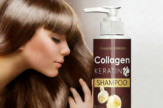 Champú con aceite de argán para cabello seco. Brillo suave y textura ligera.