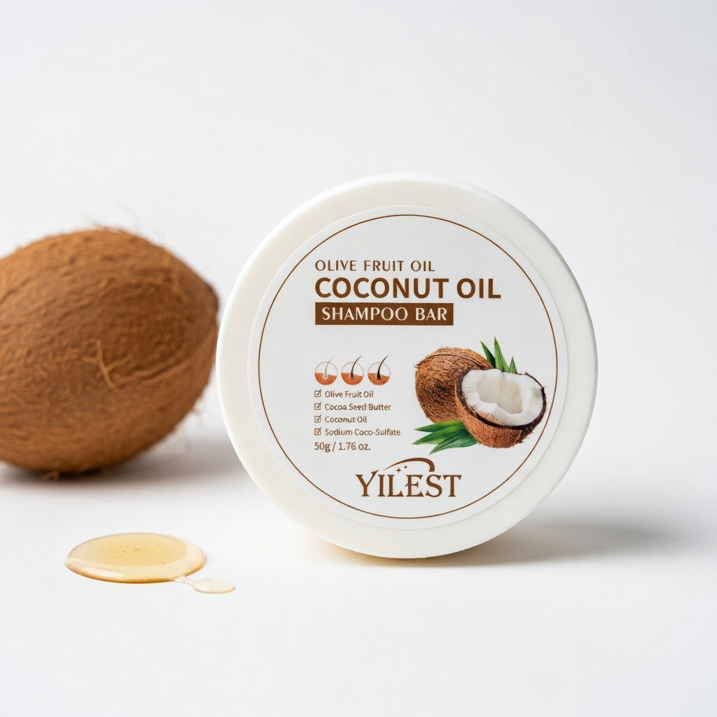 Champú Sólido de Argán Anticaída 100% Natural – Reparación e Hidratación para Cabello Fuerte y Sin Frizz