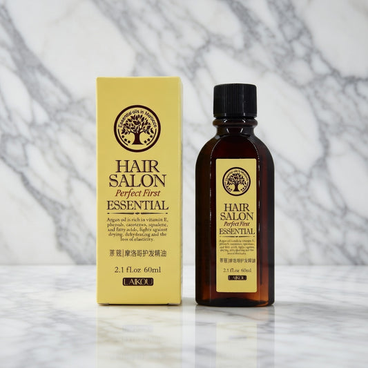 Nou oli d'argan Marroquí per a la cura del creixement del cabell Queratina 100% Glicerol PUR Oli de Nou Mascareta per al Cabell per a Perruqueria Oli Essencial Marroquí 60ml